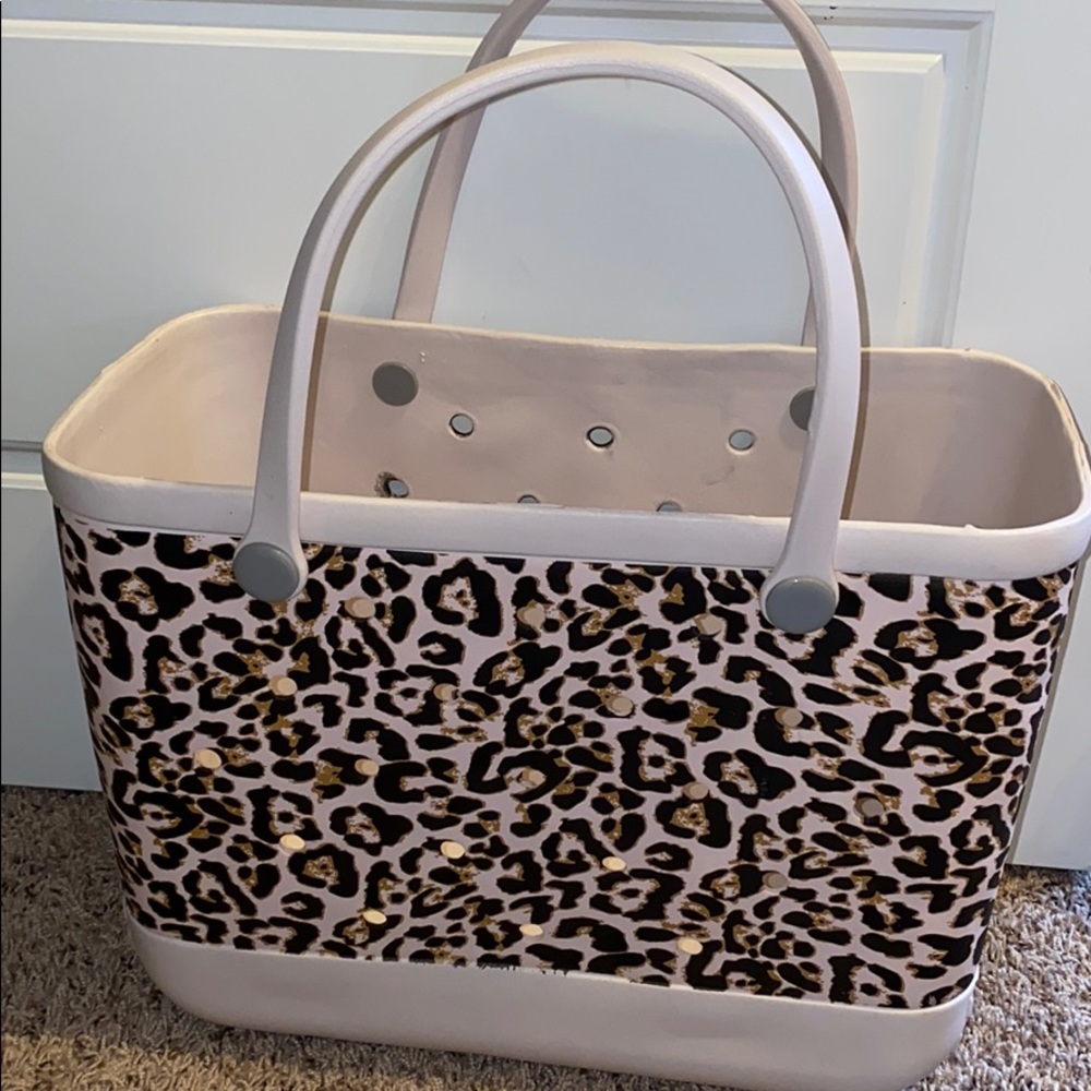 Leopard silicon tote